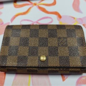 Authentic Louis Vuitton Ebene Tresor Wallet